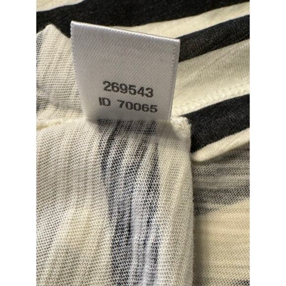 Ann Taylor LOFT Boatneck Long Sleeves Striped T-Shirt, Black/Ivory, Sz: M, 73-26 - Picture 13 of 14
